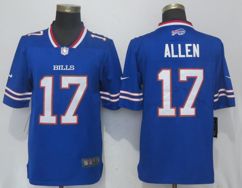 Men Buffalo Bills 17 Allen Blue Nike Vapor Untouchable Limited Playe NFL Jerseys